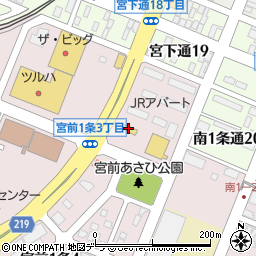 マクドナルド旭川宮前通店周辺の地図
