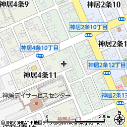 ツルハドラッグ神居十字街店周辺の地図
