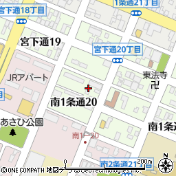 鉄道退職者の会旭川支部周辺の地図