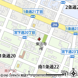 旭川宮下郵便局周辺の地図
