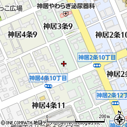 北海道新聞販売所　株式会社道新なかた・神居作業所周辺の地図