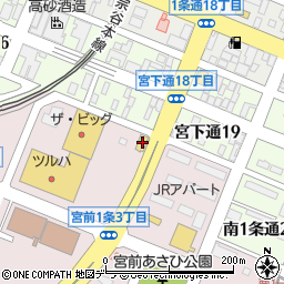 回転寿司とっぴ～ 旭川宮前通店周辺の地図