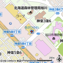 道の駅あさひかわ周辺の地図