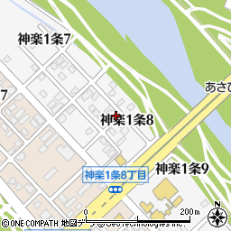 北海道旭川市神楽１条周辺の地図