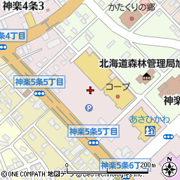 カメラのキタムラ旭川神楽店周辺の地図