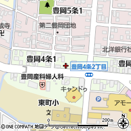 旭川豊岡郵便局周辺の地図