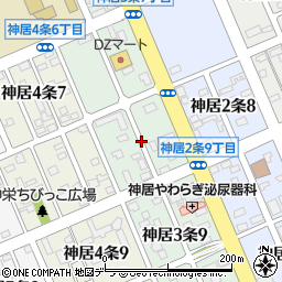 北海道旭川市神居３条8丁目周辺の地図