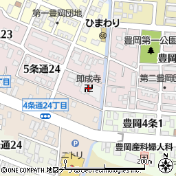 即成寺周辺の地図