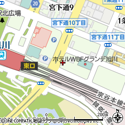 ニッポンレンタカー旭川駅前営業所周辺の地図