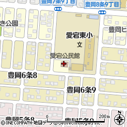 旭川市役所教育委員会　中央図書館愛宕分室周辺の地図