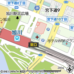 ワイズホテル旭川駅前周辺の地図