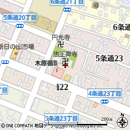 ノルデン薬局旭川東店周辺の地図