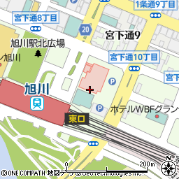 あさひかわ駅前内科周辺の地図