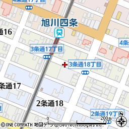 旭川電気軌道株式会社　本社・総務経理部周辺の地図