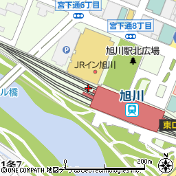 北海道旭川市宮下通周辺の地図