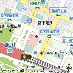 北海道旭川市宮下通9丁目周辺の地図