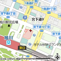 岩崎電子株式会社　旭川支店周辺の地図