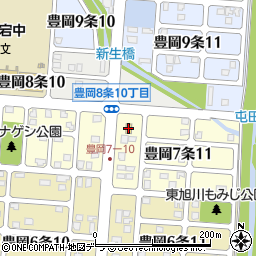 ローソン旭川豊岡７条店周辺の地図