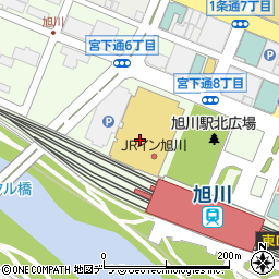 ペッパーランチ イオンモール旭川駅前店周辺の地図