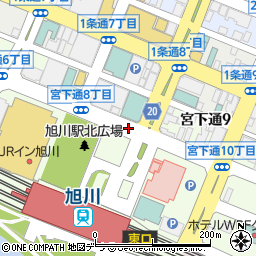 旭川駅前3番周辺の地図