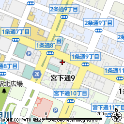 読売新聞　東京本社・旭川支局周辺の地図