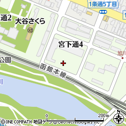 上川生産連　畜産課周辺の地図