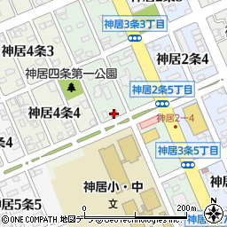 旭川神居三条郵便局周辺の地図