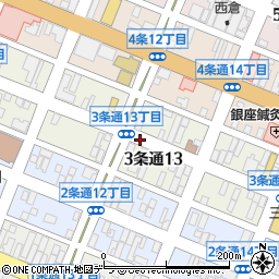 北海道旭川市３条通周辺の地図