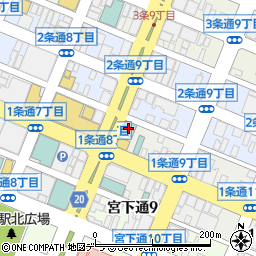 ホテルテトラ旭川駅前周辺の地図
