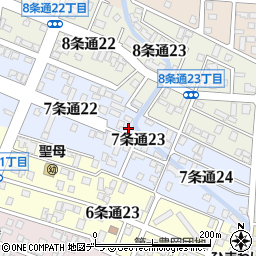 北海道旭川市７条通23丁目358周辺の地図