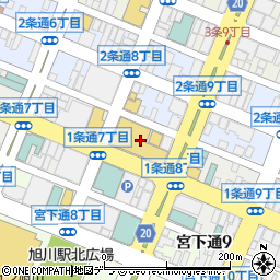 マツヤデンキフィール旭川店周辺の地図
