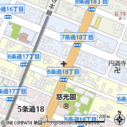 トヨタレンタリース旭川大雪通り店周辺の地図