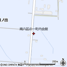 南六区の一町内会館周辺の地図