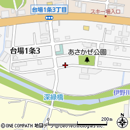 北海道旭川市台場１条周辺の地図