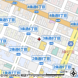 オクノ旭川店　７Ｆキリヤ楽器店周辺の地図