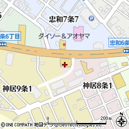 旭川トヨペット株式会社　神居店周辺の地図