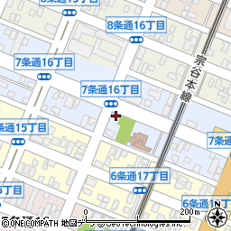 旭川中央警察署七条通交番周辺の地図