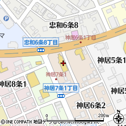 北海道マツダ神居店周辺の地図