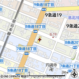 タイヤ館旭川大雪通り周辺の地図