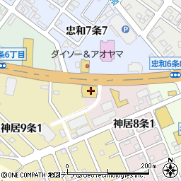 旭川トヨペット　神居店周辺の地図