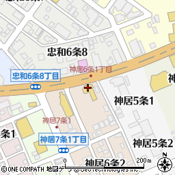 北海道三菱自動車販売株式会社　クリーンカー神居周辺の地図