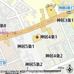 旭川トヨタ自動車　タムザ神居店周辺の地図