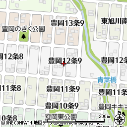 北海道旭川市豊岡１２条9丁目周辺の地図