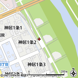 北海道旭川市神居１条2丁目周辺の地図