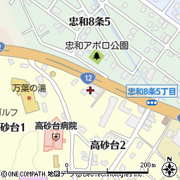株式会社ヤナセ　旭川支店周辺の地図