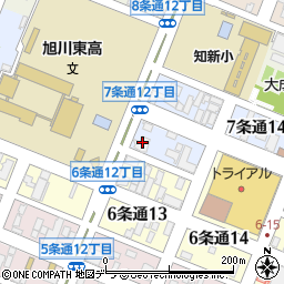 北海道信用保証協会旭川支店周辺の地図