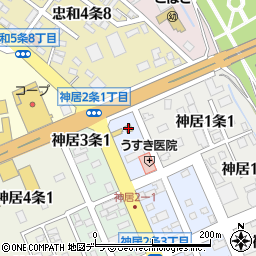 カレーハウスＣｏＣｏ壱番屋旭川神居店周辺の地図