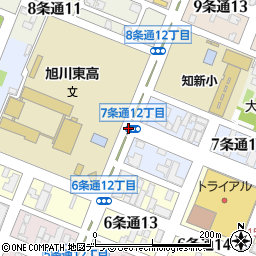 北海道旭川市７条通周辺の地図