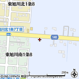 熊ッ子チェーン東旭川店周辺の地図