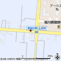 上兵村周辺の地図